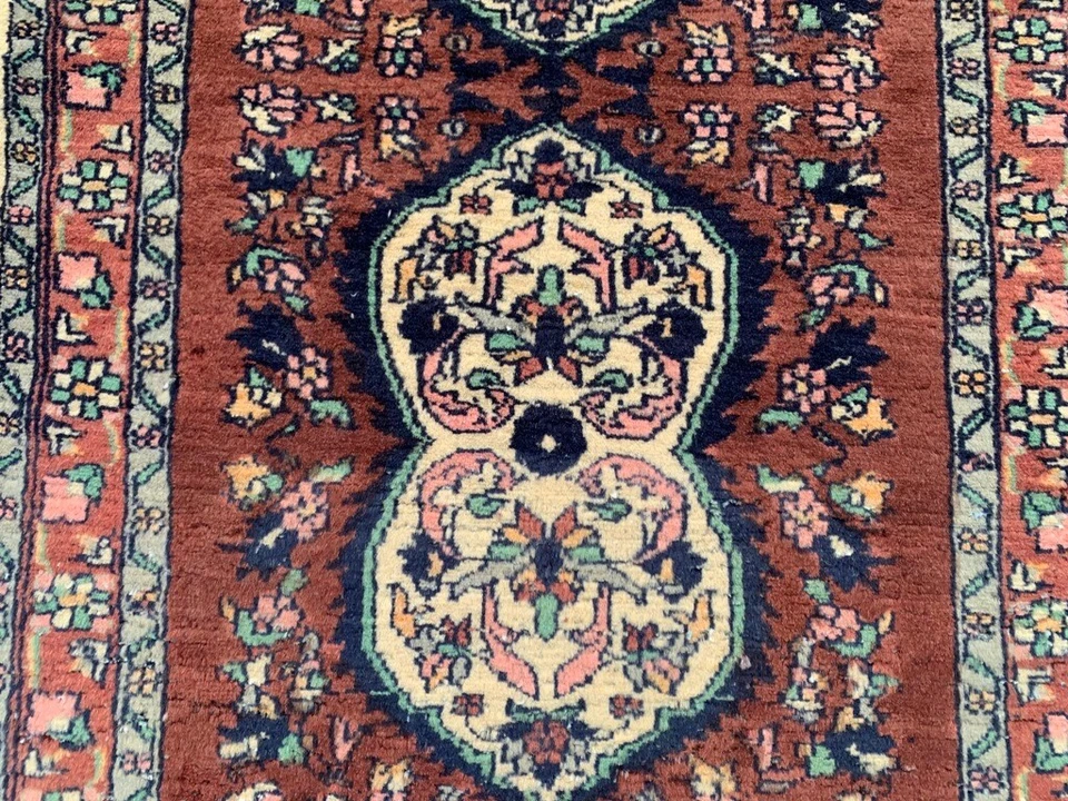 Alfombra Corredor Pasillo Afgano 2x6 Cocina Hogar Decoración Corredor Área Lana Alfombra 182x58 cm Foto 3 de 4