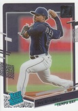 TAJ BRADLEY CHRONICLES CLEARLY DONRUSS RATED ROOKIE RC RAYS #9 2023 PANINI