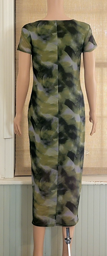 No Boundaries Women's Green Tie Dye Midi Slip Dress w/Cap Sleeves Size M (8-10) - Picture 2 of 6