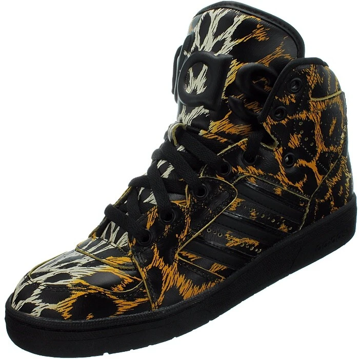 Adidas JS Instinct Hi Leopard schwarz Damen Sneakers Freizeitschuhe Leder NEU - Bild 4 von 4