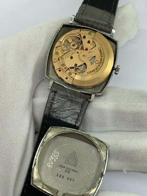 Omega Geneve Automatic Date Watch Cal.565 Mens Square Swiss Omega Geneve Automatic Date Watch Cal.565 Mens Square Swiss