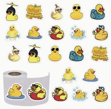 100 x Rubber Ducks Stickers Labels.
