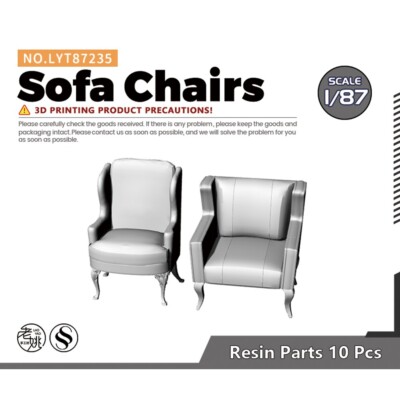 HO Gauge 1/87 Scene Model Sofa Chairs 10pcs