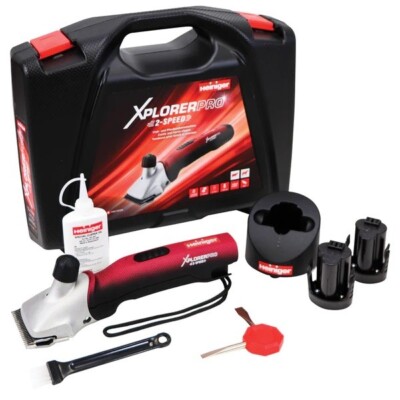 Heiniger Xplorer Pro 2-Speed Cordless Clipper with Two Batteries