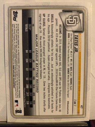 2020 Bowman Base Paper Vet Base -#1-100 - YOU PICK - Complete our set - (a7) - Picture 95 of 201