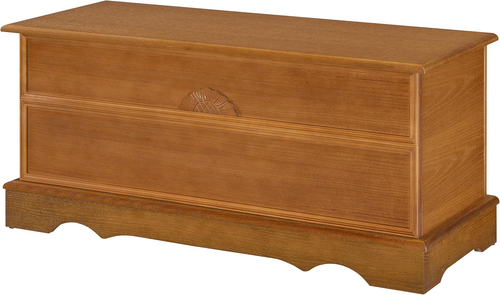 Paula Traditional 40 Inch Wood Bedroom or Kids Room Storage Trunk Cedar Lined Ho - Picture 6 of 12