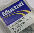 Ami MUSTAD Crystal Ref. 225BLM - Size 6 - Pezzi 50 - MU248