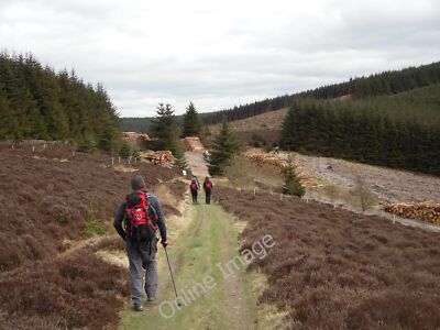Photo 6x4 Heading East on the Southern Upland Way, Little Minch Moor West c2010