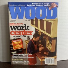 Wood Magazine February 2002 Build A Handy Fold-down Work Center For Only 150