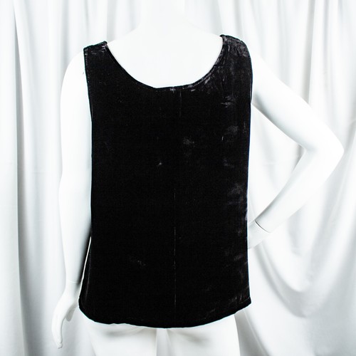 DOUBLE D. RANCH New Jet Black Velvet Tank Top Size L - Picture 12 of 12