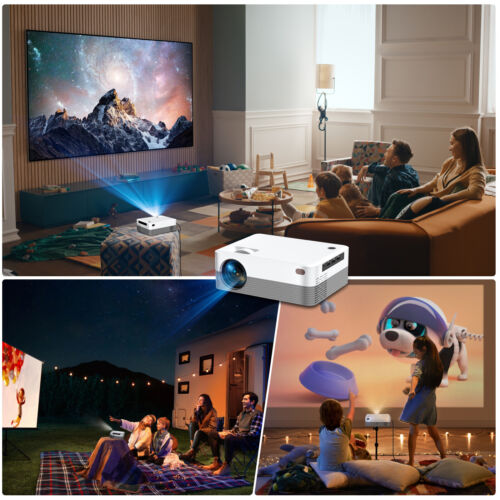 XGODY WiFi Projector Bluetooth Native 1080P FHD 4K 230" Size Video Home Cinema - Picture 13 of 14