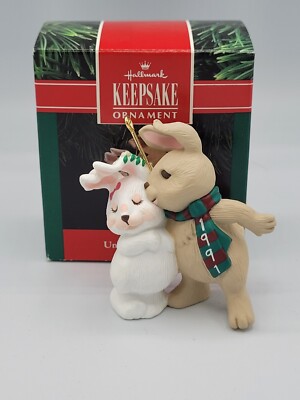 Hallmark Keepsake Christmas Ornament - Under the Mistletoe - 1991 - MIB