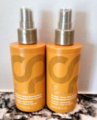 NIB - LOT OF 2 - Colorproof Biorepair Thicken Blow Dry Spray 6.7 oz