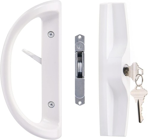 Secure Sliding Patio Door Handle with Key Lock - Fits 1-1/2" to 1-3/4" Doors - Picture 3 of 9