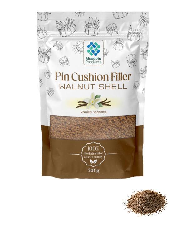 Pin cushion filler Ground Walnut Shells Vanilla Scented New!!! 500g