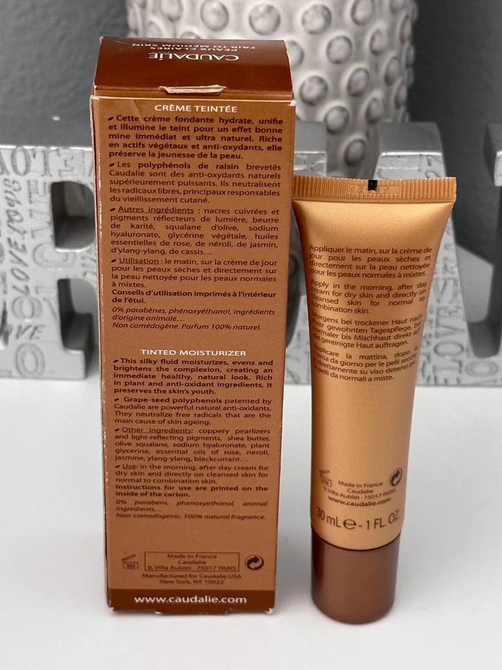 Caudalie Teint Divin Tinted Moisturizer Fair To Medium Skin Foto 2 de 2
