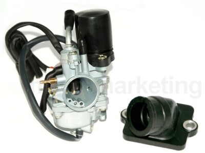 SPORT VERGASER 17,5mm E-CHOKE ANSAUGSTUTZEN für GILERA EASY MOVING ICE 50 2TAKT