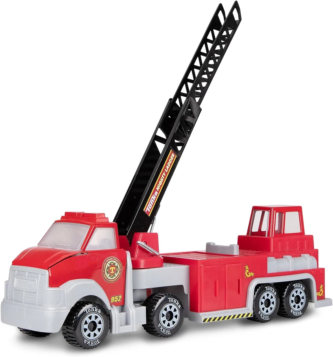 Tonka Steel Classics Mighty Hook n Ladder Fire Truck Firefighters Toy New Gift