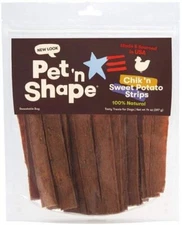 Dog, Pet 'n Shape Natural Chik 'n Sweet Potato Strips Dog Treats (14 oz)