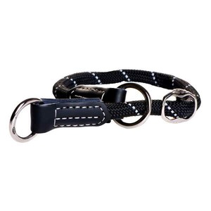 Collar perros educativo nylon negro redondo Rogz M cuello ajustable hasta  45 cm | eBay