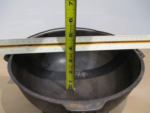ANTIQUE Wagner Ware Bail Handle Heat Ring 2.5 Quart Open Pot "WAGNER" 2 - Picture 8 of 10