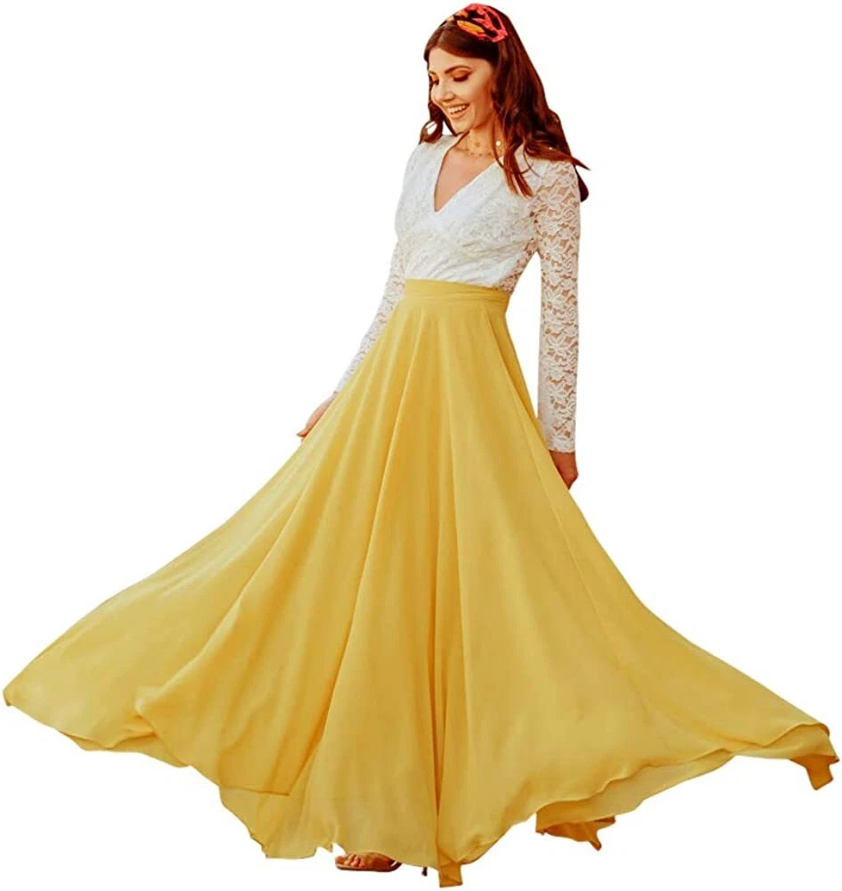 Chicwish chiffon maxi skirt cheap