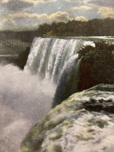 American Falls from Goat Island: Niagara Falls, NY - Postal de colección - Imagen 2 de 3