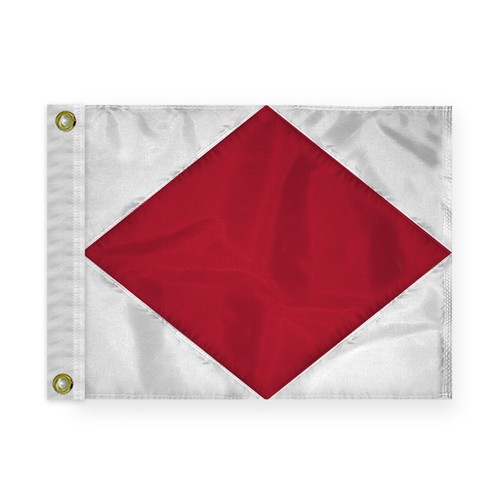 Bandera Señal Náutica - Código Foxtrot F - Símbolo de Comunicación Marítima - Imagen 7 de 12