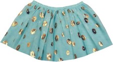 Epic Threads Flower Foil Tutu Tulle Skirt girl Light Blue 5 41-44" 37-42 lbs