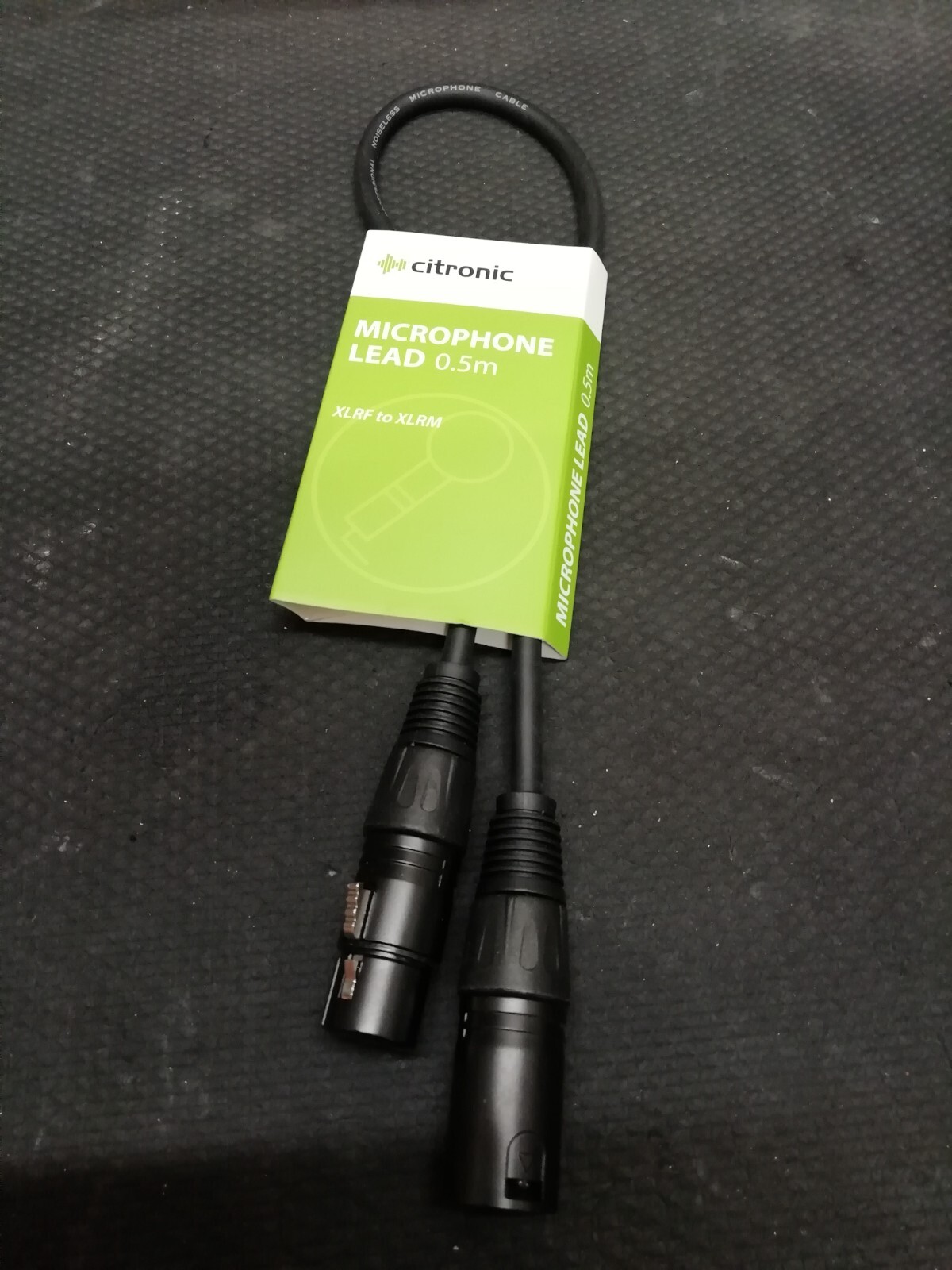 CITRONIC MICROPHONE LEAD 0.5 XLRF TP XLRM