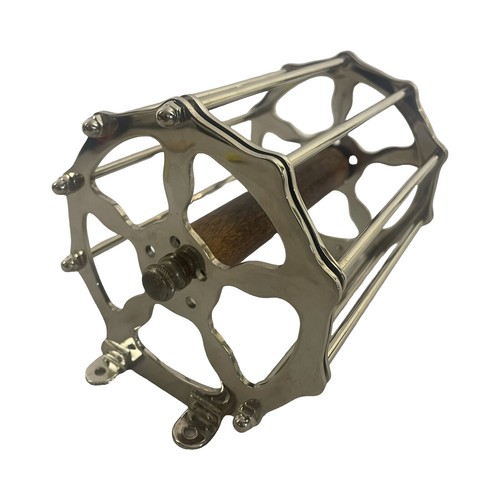 Victorian Style Matt Chrome Plated Toilet Roll Holder - Crown Design Bathroom Fixture