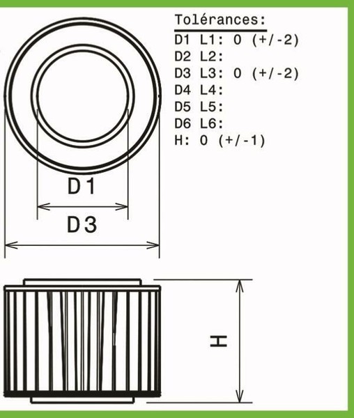 Luftfilter Green FüR Seat Cordoba Von 1994 Bis 1999 1.4Li CLX-60PS-image