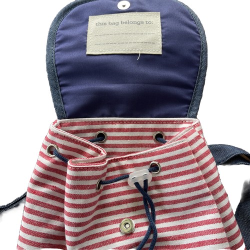 Mud Pie Children's Sports Drawstring Backpack Bag Toddler Boy New NWT NEW - Picture 4 of 7