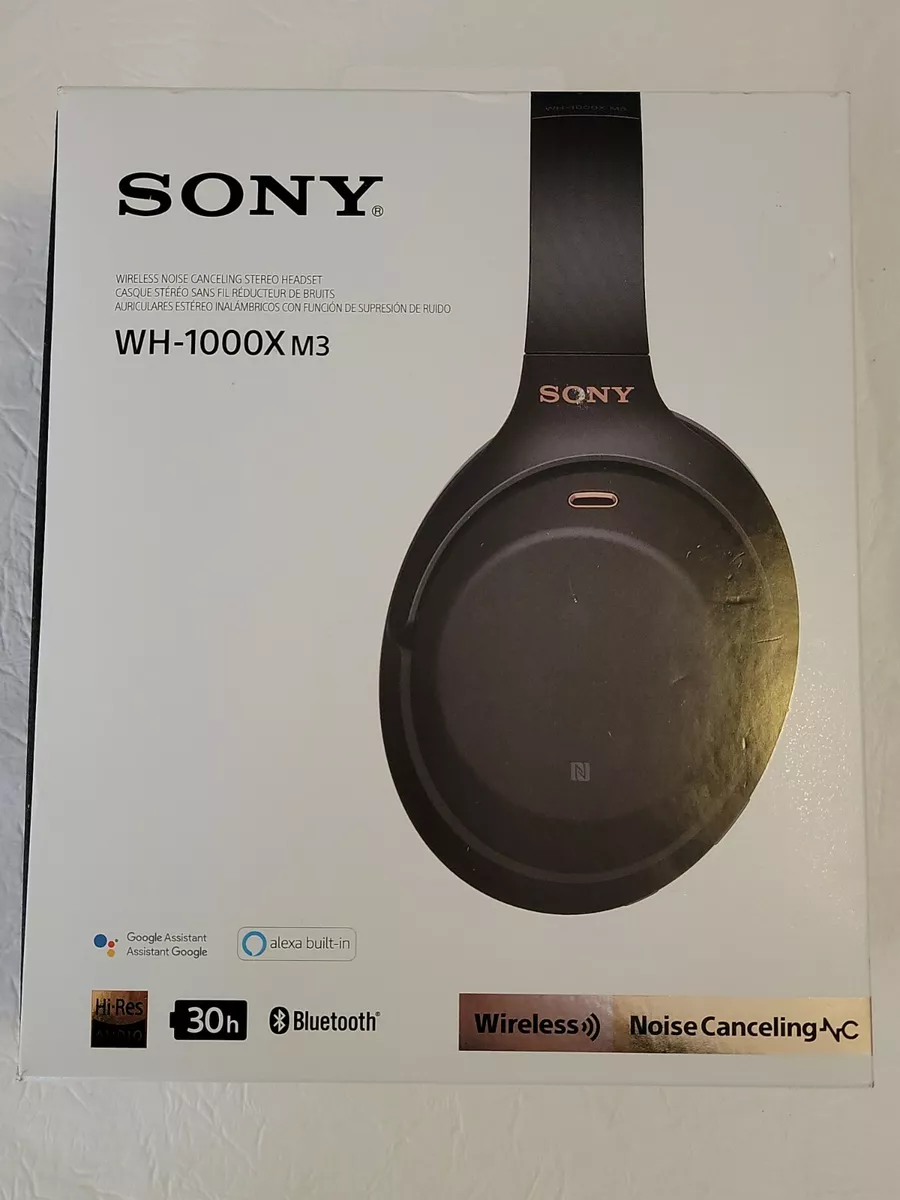 Sony WH-1000XM3 -EMPTY BOX ONLY and Manuals- Black Headphone Box