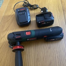 BOSCH ADVANCED MULTI TOOL 18V Plus 2 X Batteries And Charger 