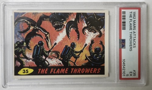 1962 Topps Mars Attacks #35 The Flame Throwers — PSA 5