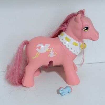 My Little Pony G1 - Euro Exclusive - Surprise Twins Pony with blue baby pony