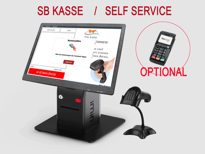 BlitzKasse  TSE SB-Kasse Self-Checkout Kiosk Win11 Kassensystem Self Service