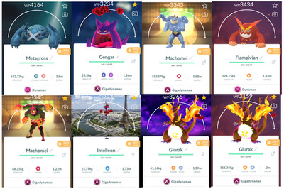Pokémon Go Shiny Gigadynamax / Dynamax LEVEL 50