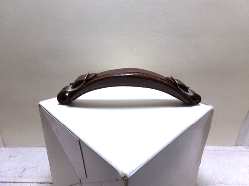 Vintage Leather Suitcase Handle  Brown - Bild 4 von 5