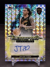 Jaylon Tyson 2025-26 Topps Finest RC Electrifying Signatures AUTO Geometric TF1