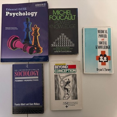 Foucault Power Knowledge and Sociology and Psychology paperbacks: