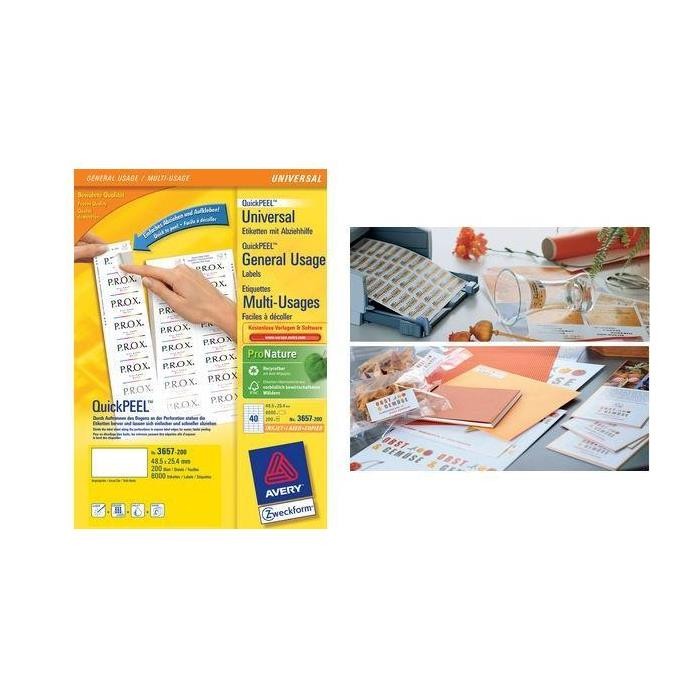 Étiquettes multi-usages Avery Zweckform à adhérence forte pour marquage net