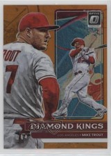 2022 Panini Donruss Optic Diamond Kings Orange Prizm 15/125 Mike Trout #14 0w8