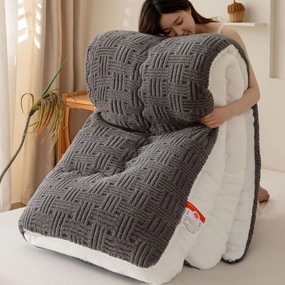 Thick and Warm Winter Quilt Made of Artificial Lamb's Wool Blanket Extra-Large 