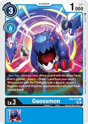 Gaossmon EX4-014 C Alternative Being Booster Digimon TCG