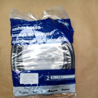 D2.Genuine OEM Whirlpool 8212641RP Universal Washer Hoses Industrial Grade 5 Ft.