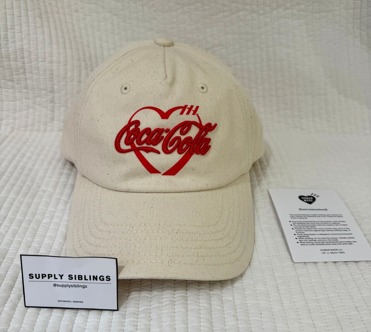 HUMAN MADE x Coca-Cola 5Panel Twill Cap White One Size Fits All
