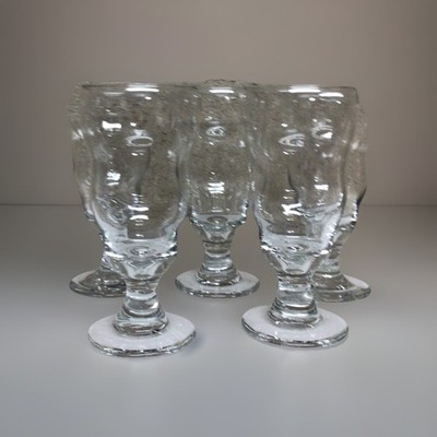 Set Of 5 Vintage Libbey Smoothie Parfait Goblets Glasses