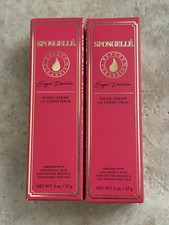 Spongelle Lot Of 2 Sugar Dahlia Hand Cream 2 Oz Each Hyaluronic Acid-Shea Butter